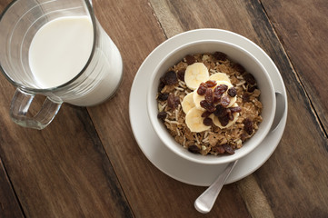 cereal and milk pitcher
