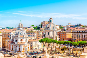 Fototapeta na wymiar Ewige Stadt Rom, Italien, Panorama