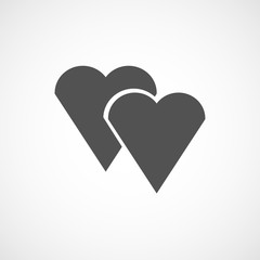 black hearts icon