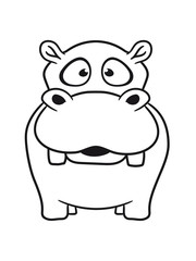 nilpferd small thick sweet cute comic cartoon hippo