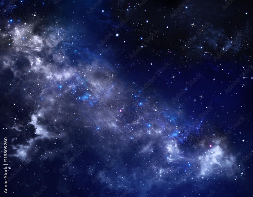 Canvas Prints deep space, abstract starry background