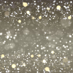 silver Christmas background, festive fantasy with stars