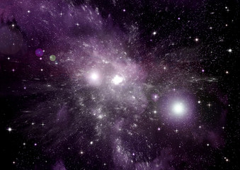 galaxy in a free space