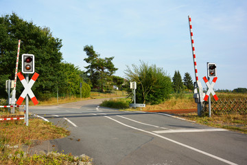 Bahnschranke geöffnet