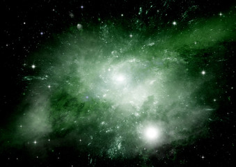 galaxy in a free space