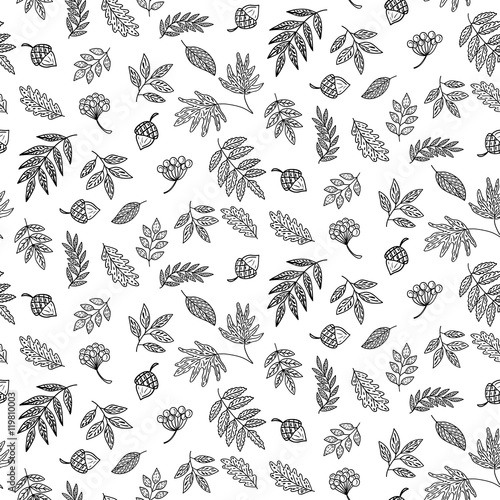 "Leaves seamless pattern" Stock image and royalty-free vector files on