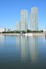 Fototapeta na wymiar View in Astana, capital of Kazakhstan