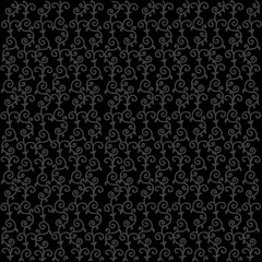 Floral ornament on black backround