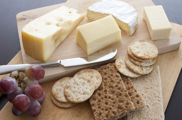 Assorted cheese platter