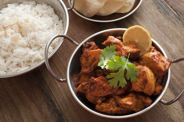 Small copper tandoori bowls