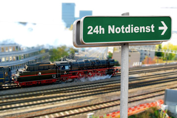 Schild 150 - 24h Notdienst
