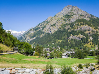 Gressoney landscape, Valle d'Aosta, Italy