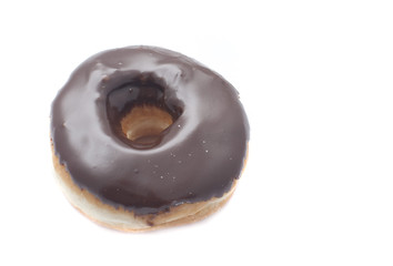 Chocolate frosted doughnut