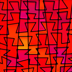 abstract vector stained-glass mosaic background