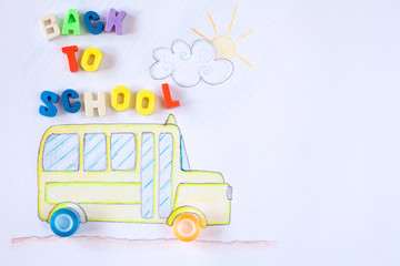 School bus sketch