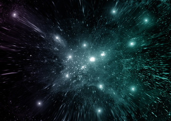 Fototapeta premium galaxy in a free space