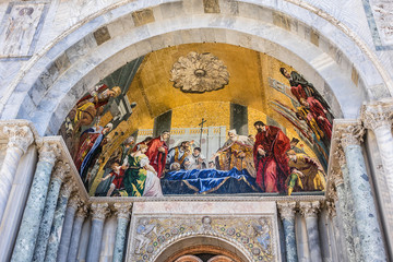 Basilica of Saint Mark (828, 1094). Piazza San Marco, Venice.