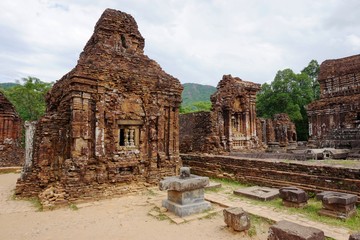 Fototapeta na wymiar The My Son temple complex in Central Vietnam