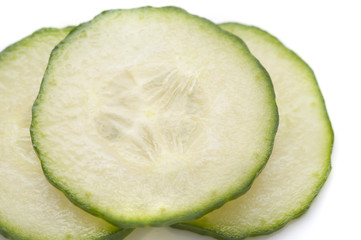 Sliced cucumber