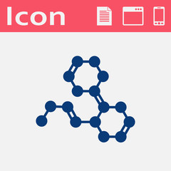 Chemical formula flat icon