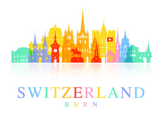 Switzerland Travel Landmarks. - 119816233