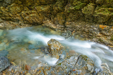 Mountain stream of Japan