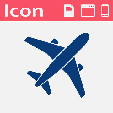 Airplane Vector Flat Icon