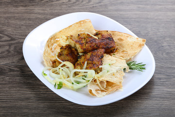Vegetarian potato kebab