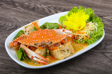 Boiled crab