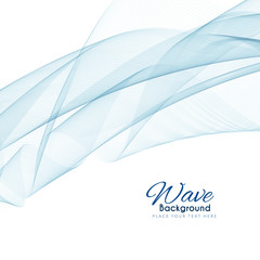 Elegant blue wave background design