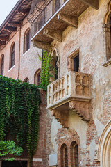 Fototapeta na wymiar Patio and balcony of Romeo and Juliet house