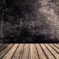 Old vintage brown wood panel tabletop with  Black Abstract color