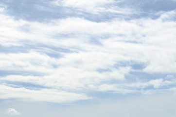 clouds in the blue sky