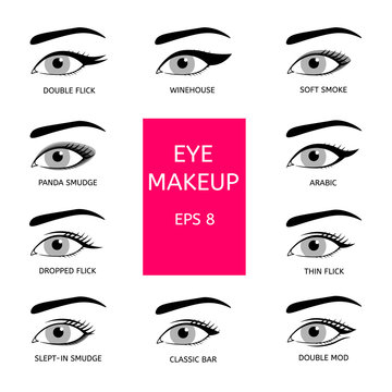Types of eye makeup
