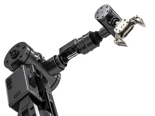 black robotic arm