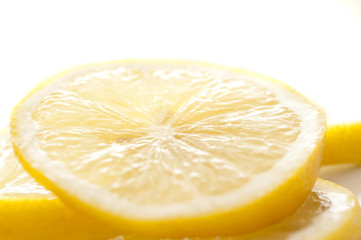 Macro of segment of lemon
