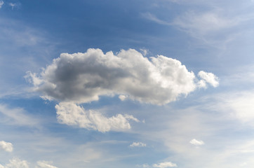 Cloudy with bluesky