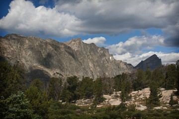 Fototapeta na wymiar Mountains of the Wind River Range Wyoming