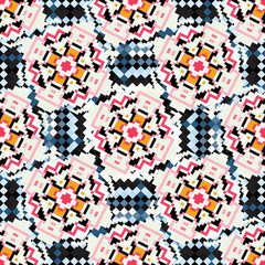 small colored pixels seamless pattern