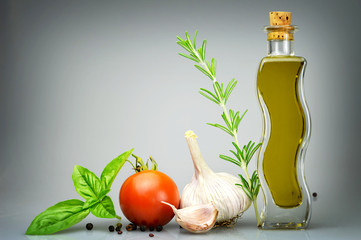 Olive oil and vegetables