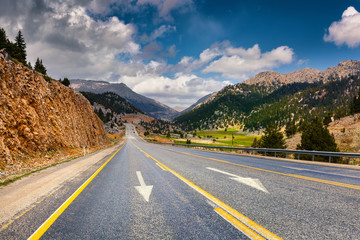Fungous forms of sandstone in the canyon near Cavusin village, C