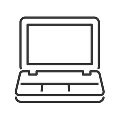 Laptop line style icon