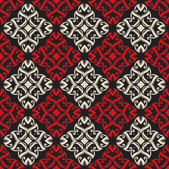 Seamless ornament pattern vector tile