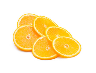 Orange fruit on white