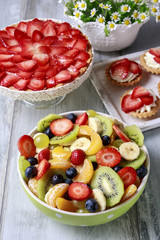 Big bowl with fruit salad © agneskantaruk