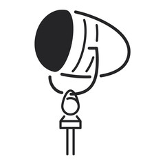 Different microphones types vector icons