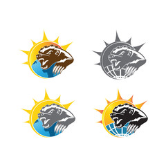 4 color energy ferret Element Logo Best Collection