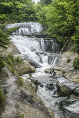 Obraz na płótnie Canvas Sable Falls in the UP Michigan