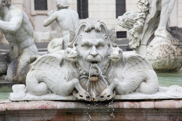 Fontana del Moro Rome Italy