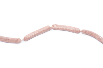 Linked pork sausages
